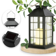 Солнечный светодиодный фонарь BLACK Garden Lamp 2700K Декоративный фонарь